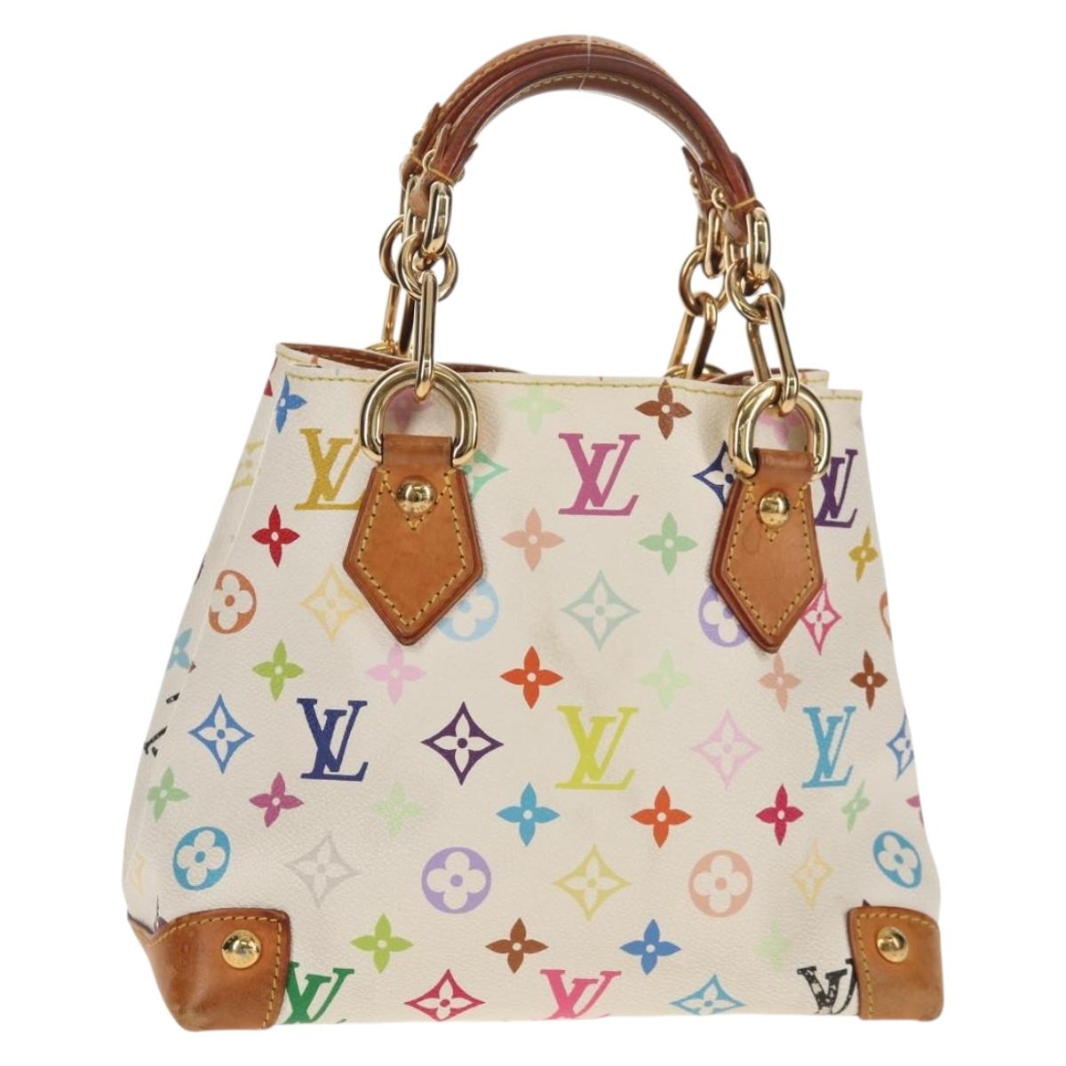 LOUIS VUITTON Monogram Multicolor Audra Hand Bag White M40047 LV Auth 142970