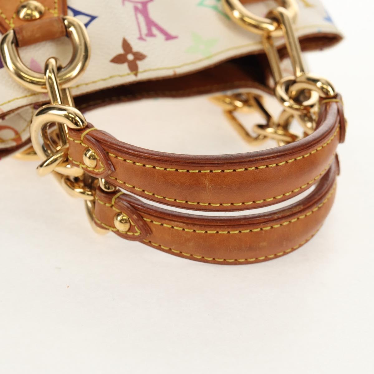 LOUIS VUITTON Monogram Multicolor Audra Hand Bag White M40047 LV Auth 142970