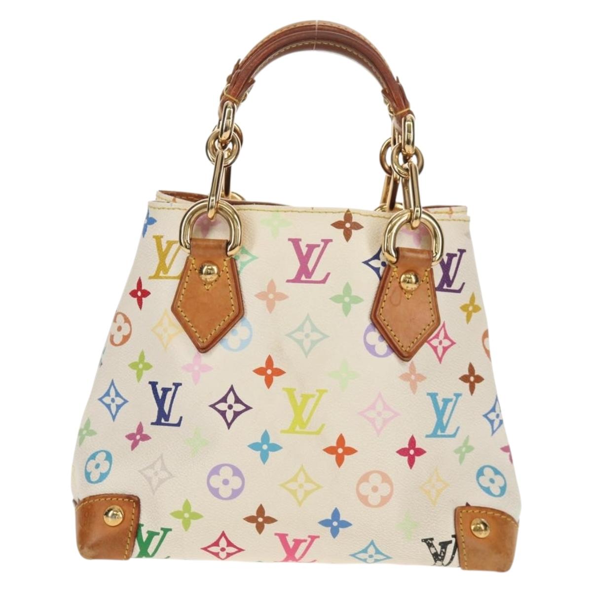 LOUIS VUITTON Monogram Multicolor Audra Hand Bag White M40047 LV Auth 142970
