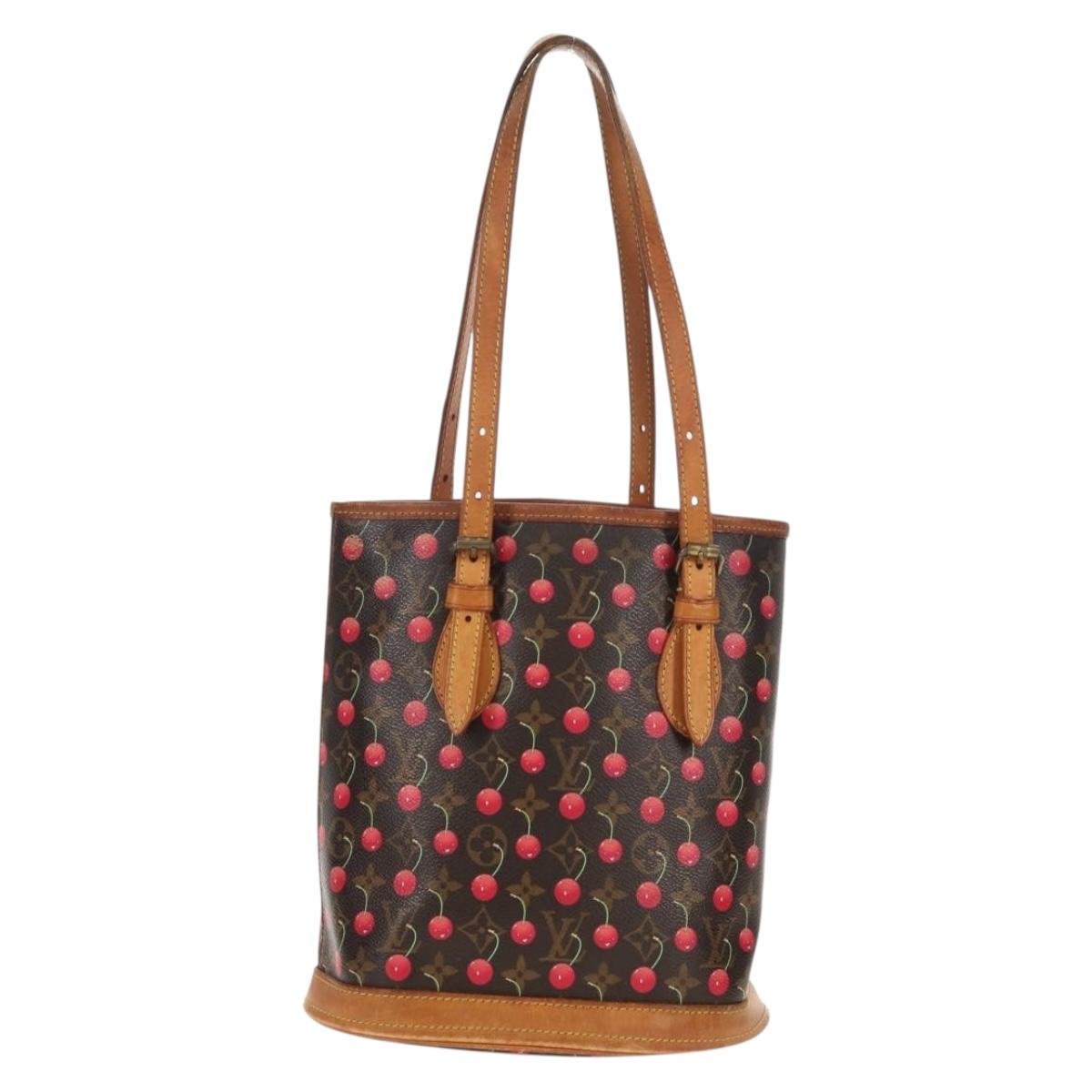 LOUIS VUITTON Monogram Cherry Bucket PM Shoulder Bag M95012 LV Auth 142971V