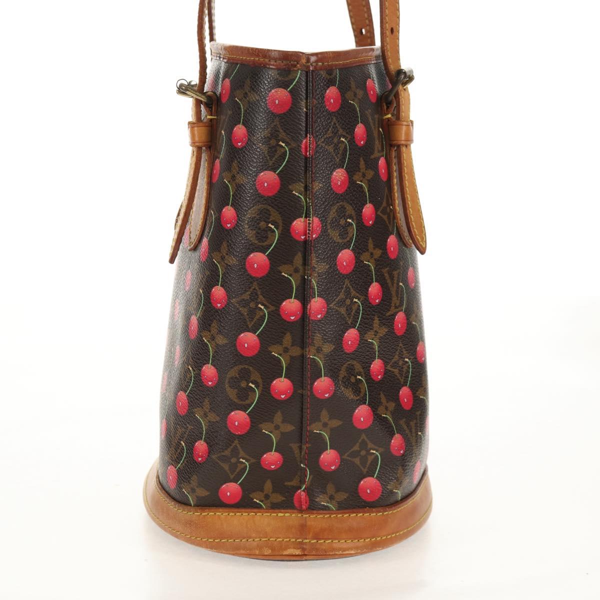 LOUIS VUITTON Monogram Cherry Bucket PM Shoulder Bag M95012 LV Auth 142971V