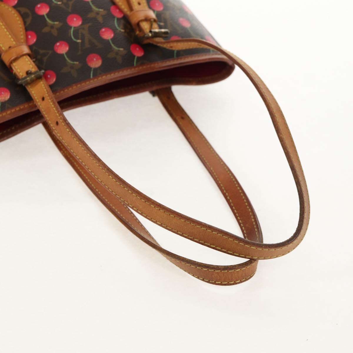 LOUIS VUITTON Monogram Cherry Bucket PM Shoulder Bag M95012 LV Auth 142971V