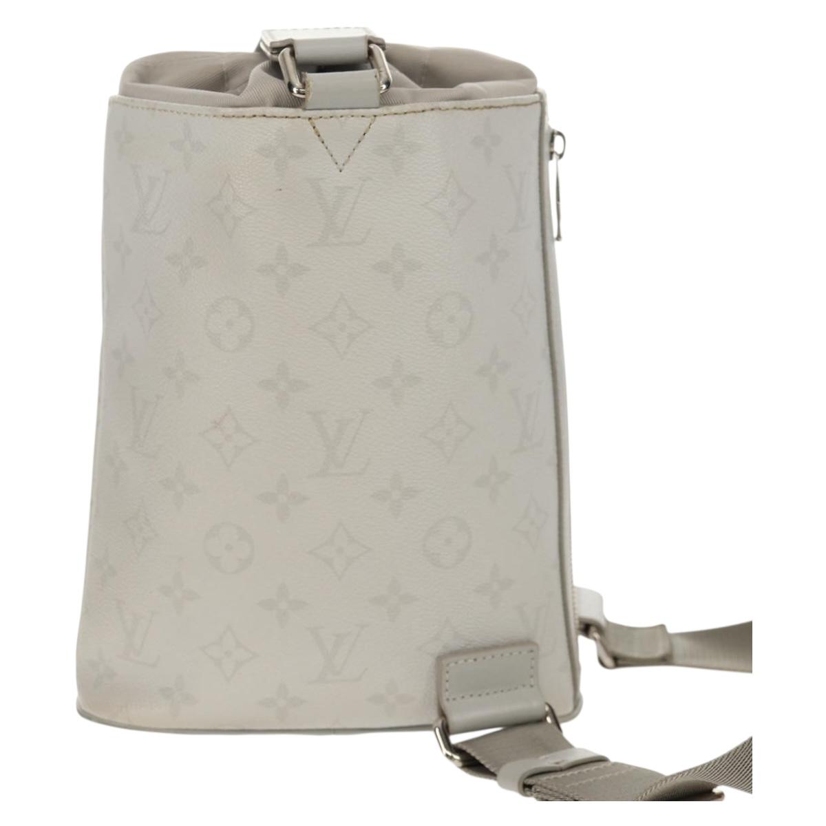 LOUIS VUITTON Monogram White Chalk Sling bag Bag Bron M44629 LV Auth 142973V