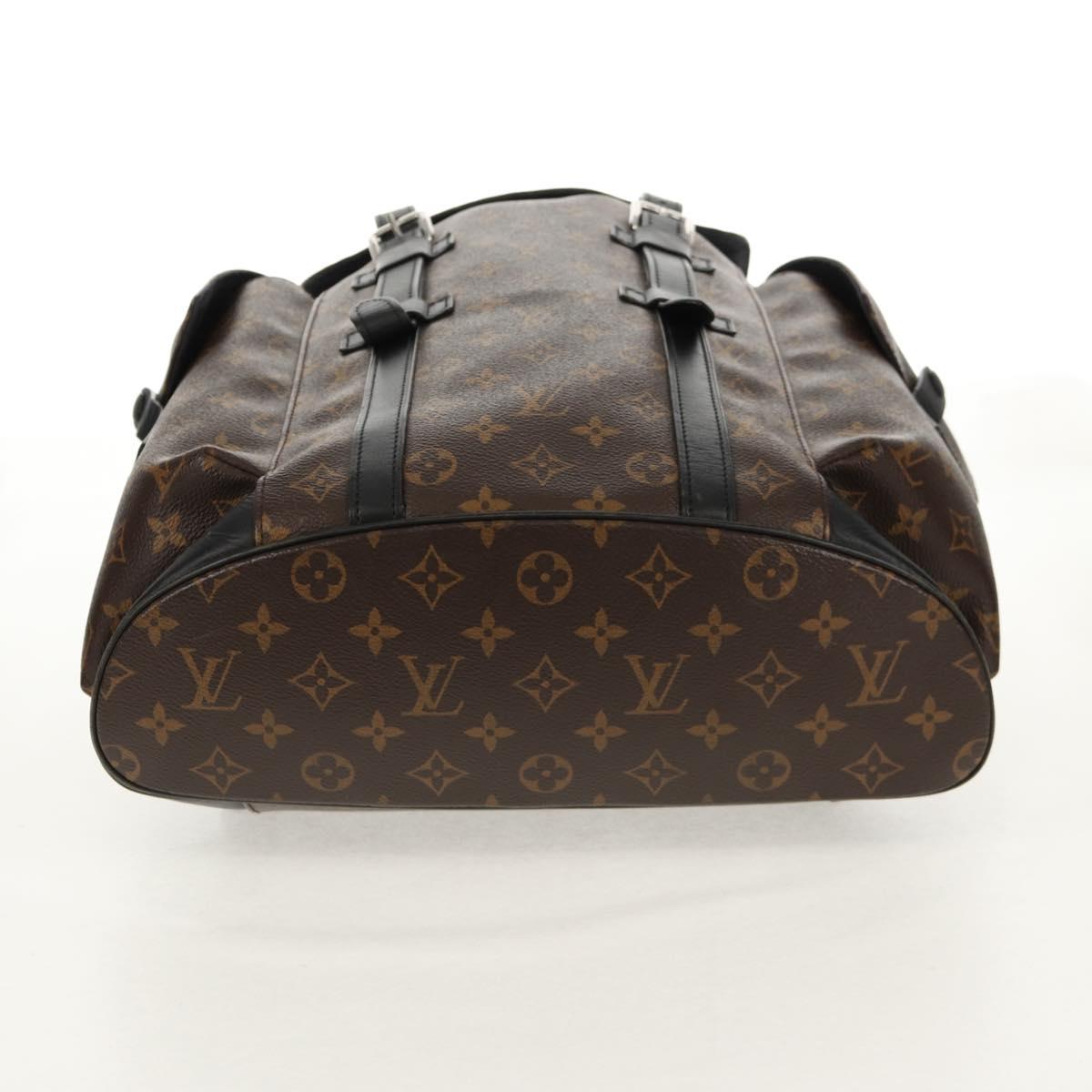 LOUIS VUITTON Monogram Macassar Christopher MM Backpack M43735 LV Auth 142974V