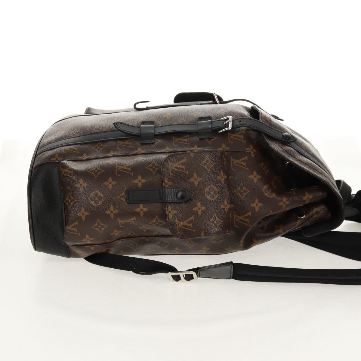 LOUIS VUITTON Monogram Macassar Christopher MM Backpack M43735 LV Auth 142974V
