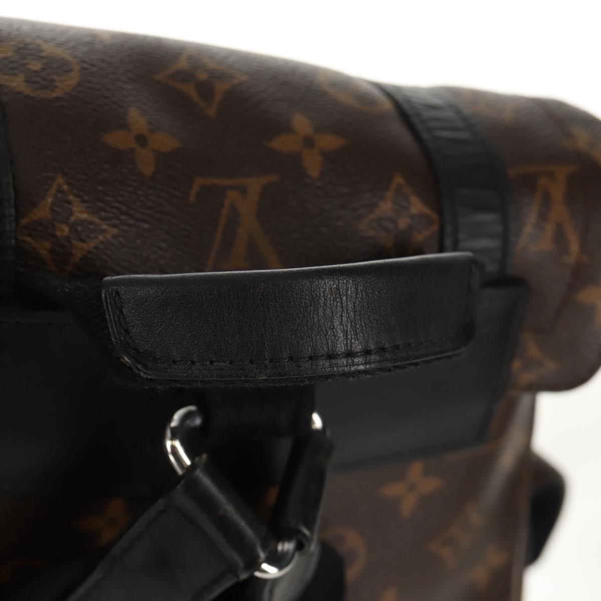 LOUIS VUITTON Monogram Macassar Christopher MM Backpack M43735 LV Auth 142974V