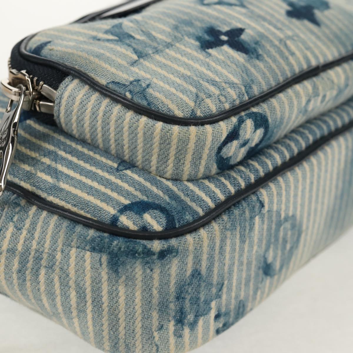 LOUIS VUITTON Monogram Watercolor Outdoor Pochette Bag Blue M80462 Auth 142975V