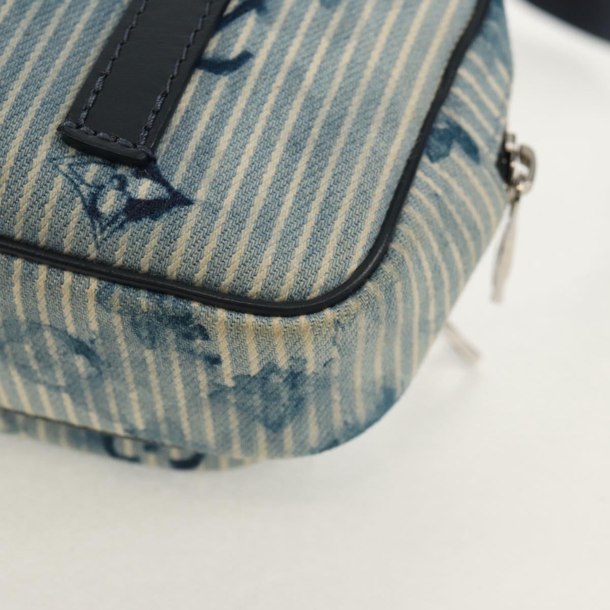 LOUIS VUITTON Monogram Watercolor Outdoor Pochette Bag Blue M80462 Auth 142975V
