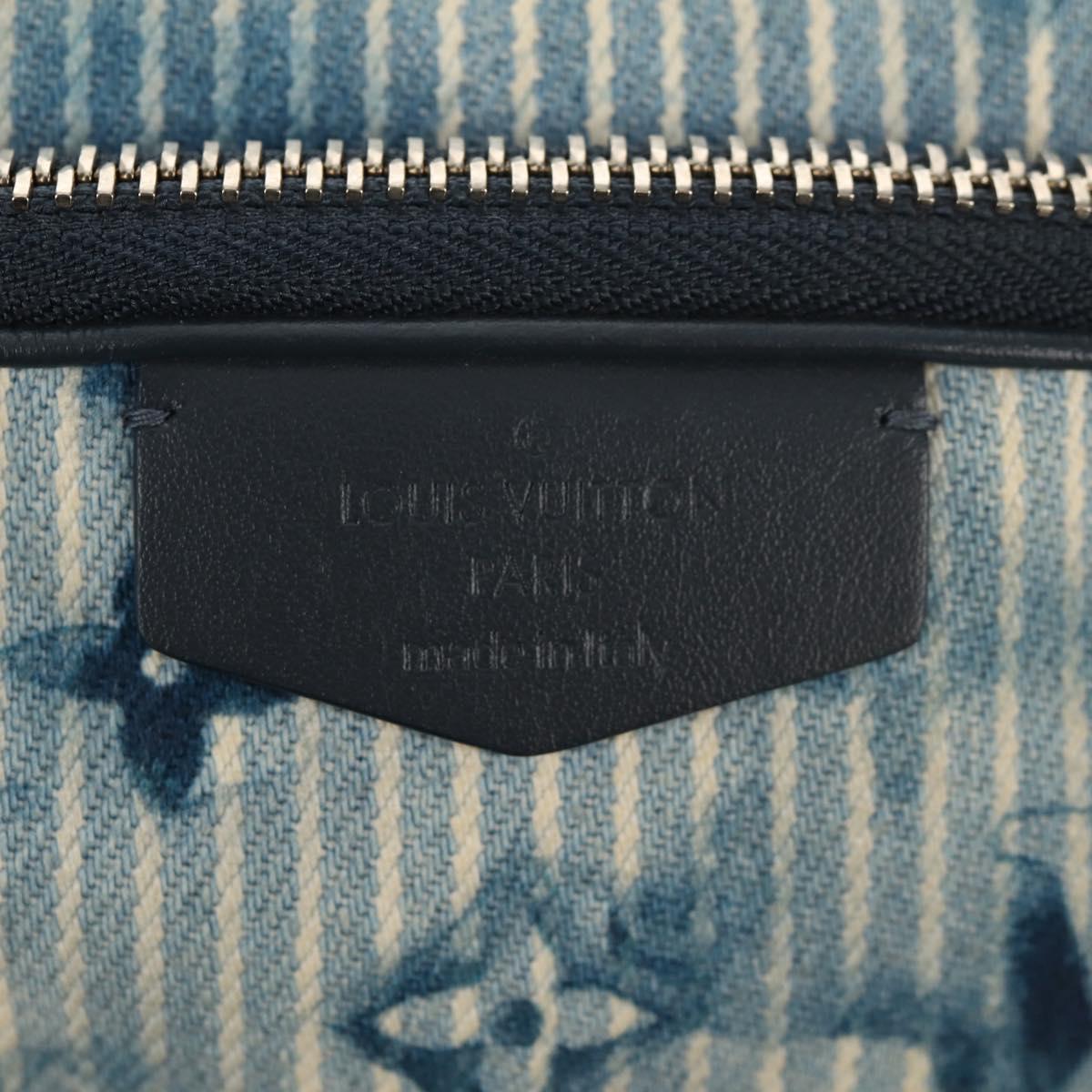 LOUIS VUITTON Monogram Watercolor Outdoor Pochette Bag Blue M80462 Auth 142975V