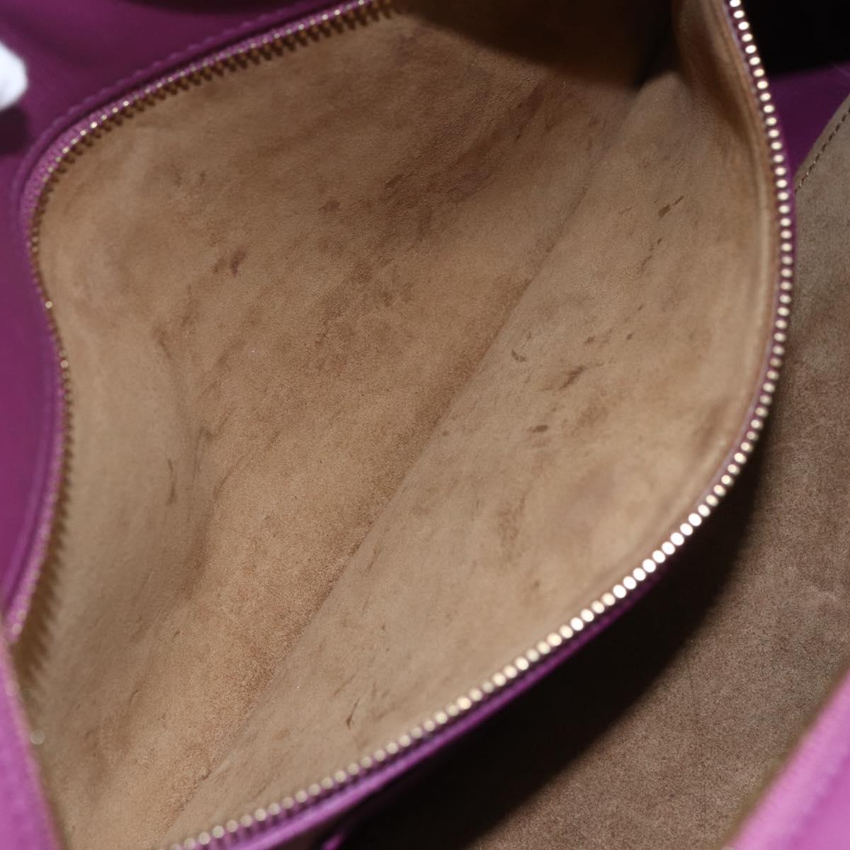 LOEWE Americana 28 Studio Ghibli Hand Bag Leather 2way Purple Auth 142978SAM