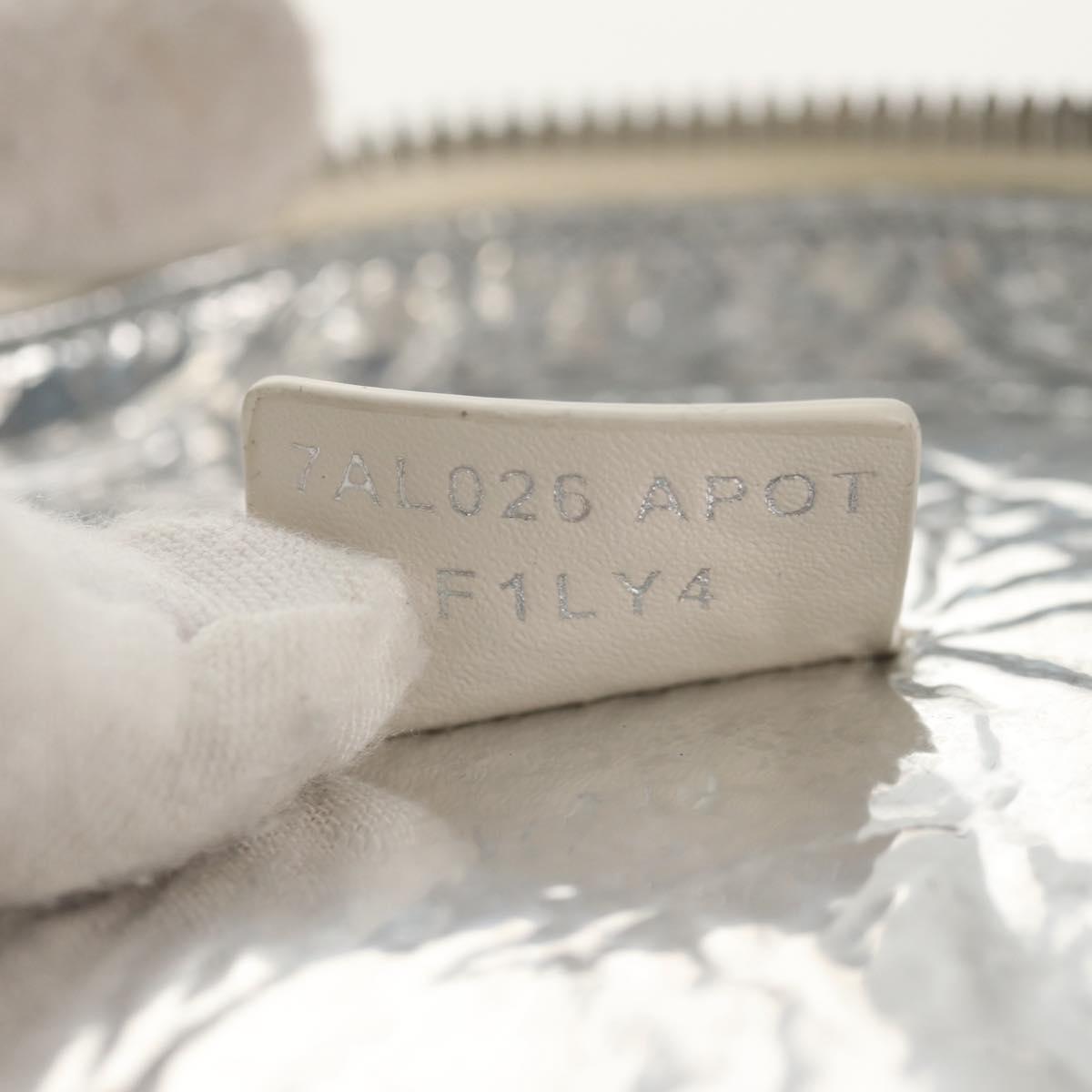 FENDI Zucca Canvas Bottle Holder Bag Straw 2way Silver Brown Auth 142983SAV