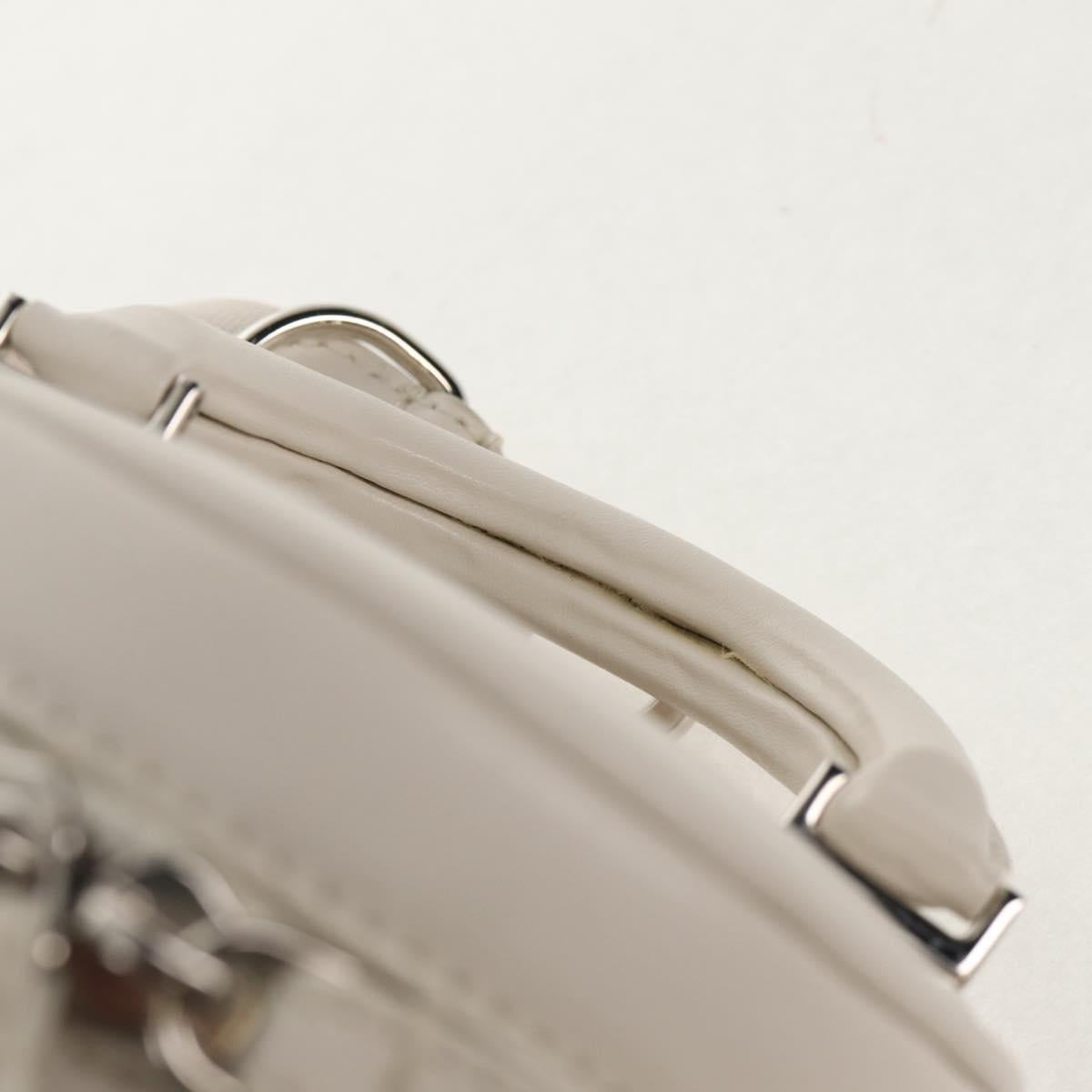 FENDI Zucca Canvas Bottle Holder Bag Straw 2way Silver Brown Auth 142983SAV