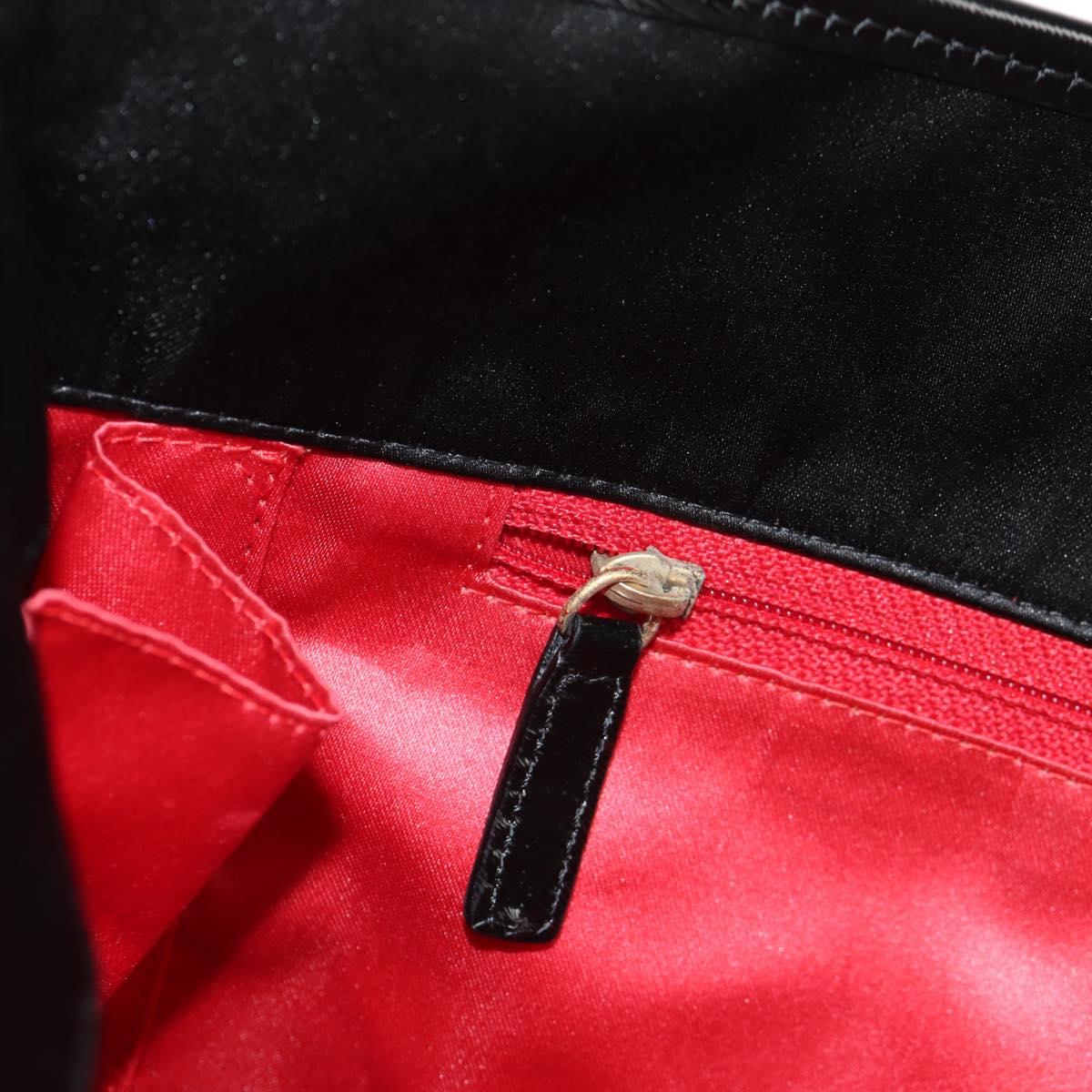 FENDI Sequin Tote Bag Nylon Black Auth 142984V