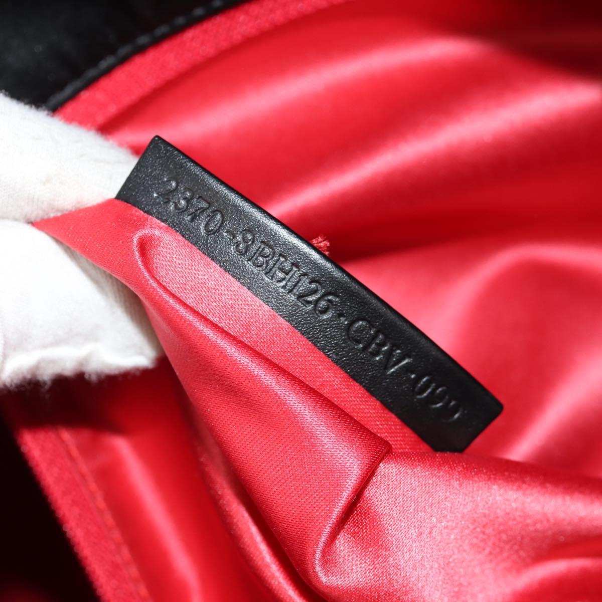 FENDI Sequin Tote Bag Nylon Black Auth 142984V