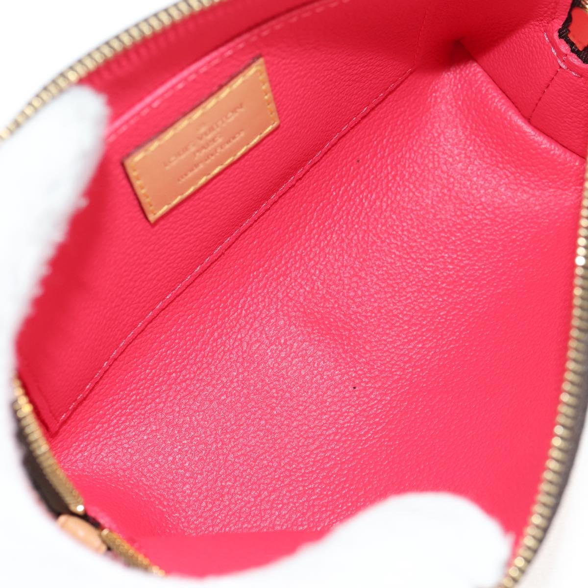 LOUIS VUITTON Monogram La Mage Pochette Cosmetic PM Red M50291 LV Auth 142994M