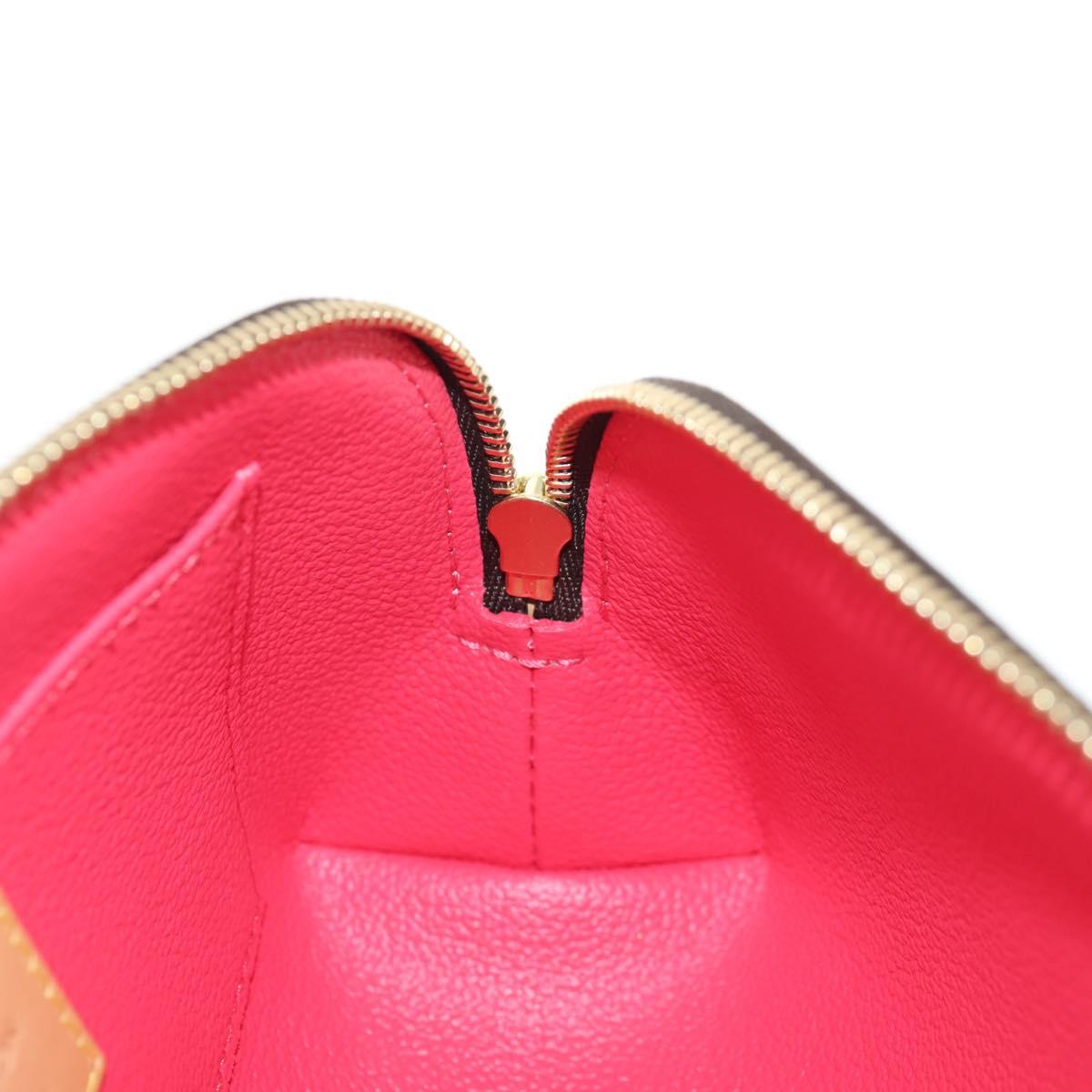LOUIS VUITTON Monogram La Mage Pochette Cosmetic PM Red M50291 LV Auth 142994M