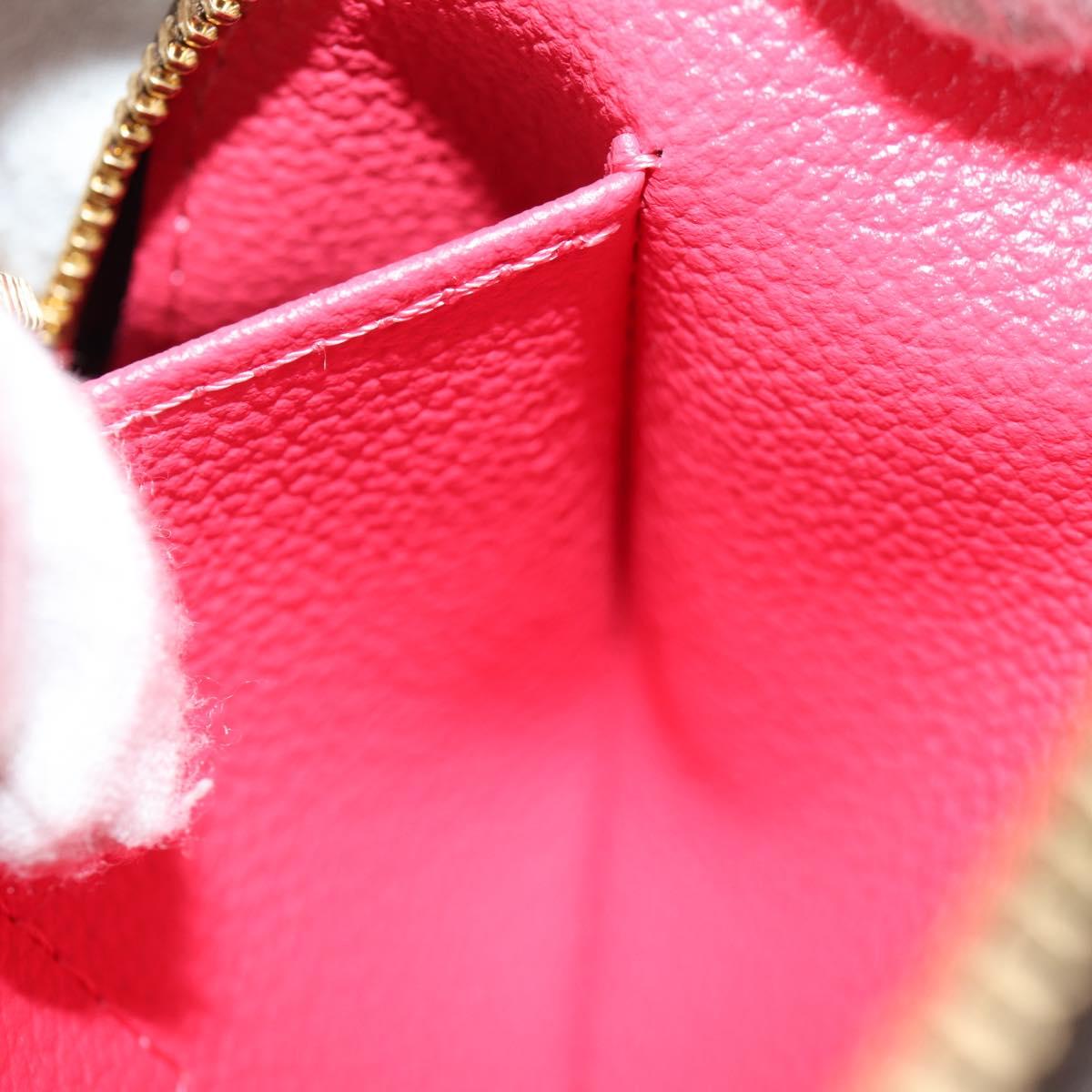 LOUIS VUITTON Monogram La Mage Pochette Cosmetic PM Red M50291 LV Auth 142994M