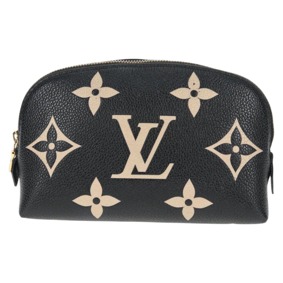 LOUIS VUITTON Monogram Empreinte Pochette Cosmetic PM Pouch M59086 Auth 142995M