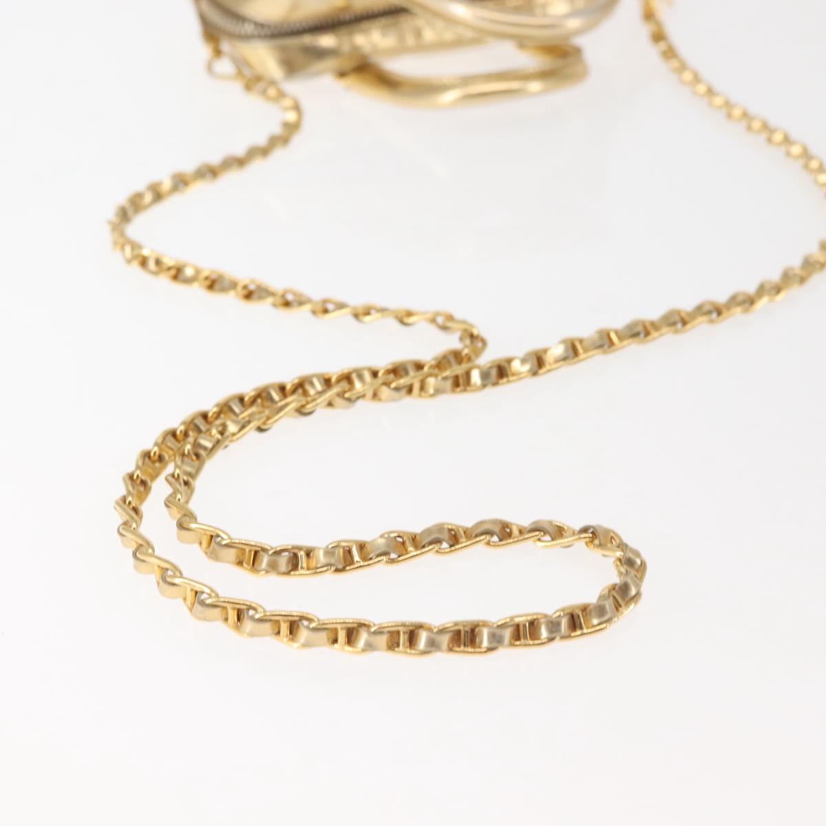 PRADA Hand Bag Leather 2way Gold Auth 142998