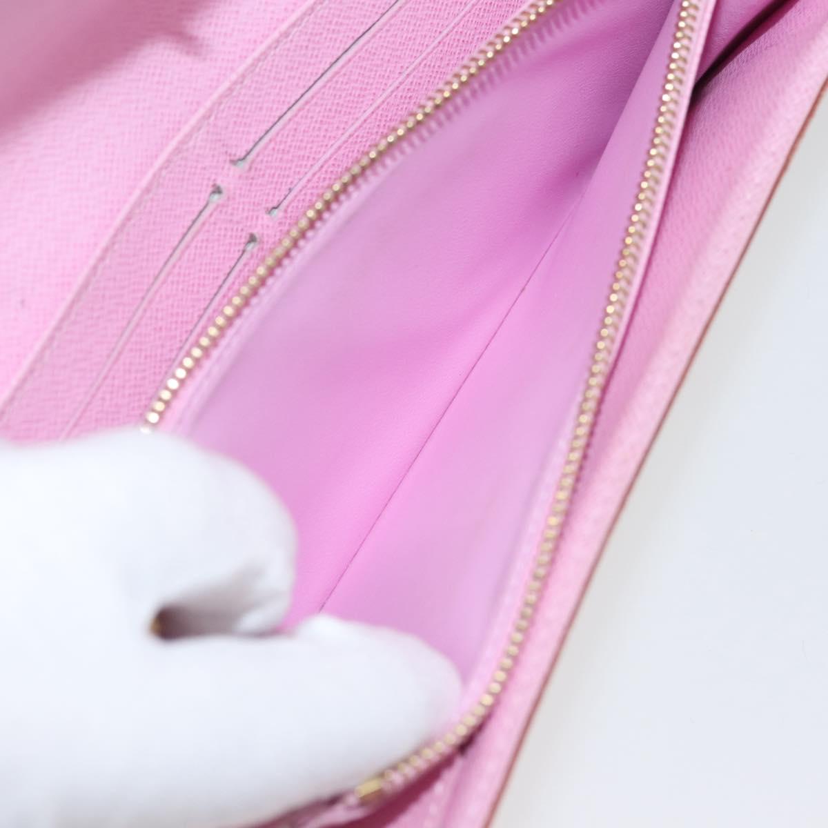 LOUIS VUITTON Multicolor Portefeuille Sarah Wallet White M93532 LV Auth 143004