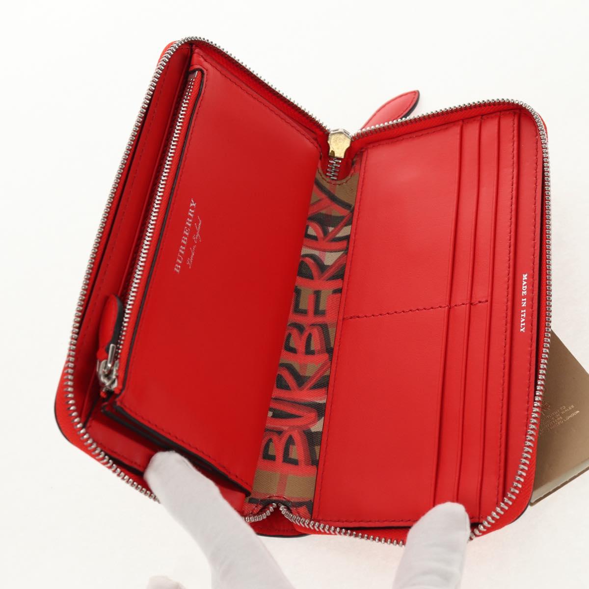 BURBERRY Nova Check Graffiti Long Wallet PVC Beige Auth 143015M