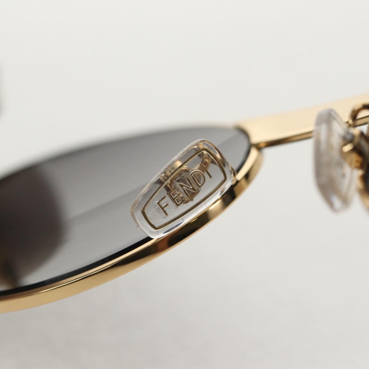 FENDI Fenderche Versace Collaboration Sunglasses metal Black Auth 143020M