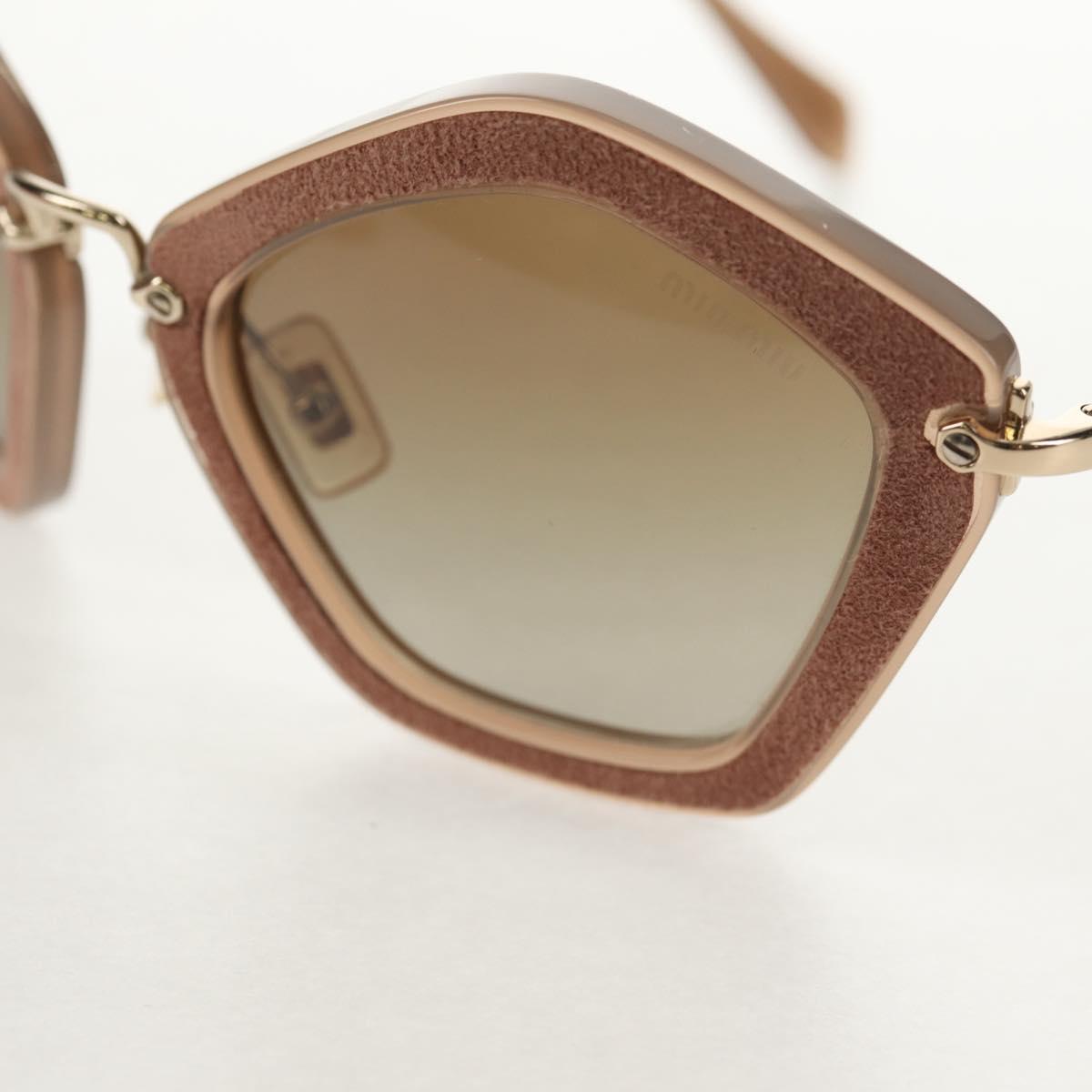 Miu Miu Sunglasses metal Beige Auth 143021M