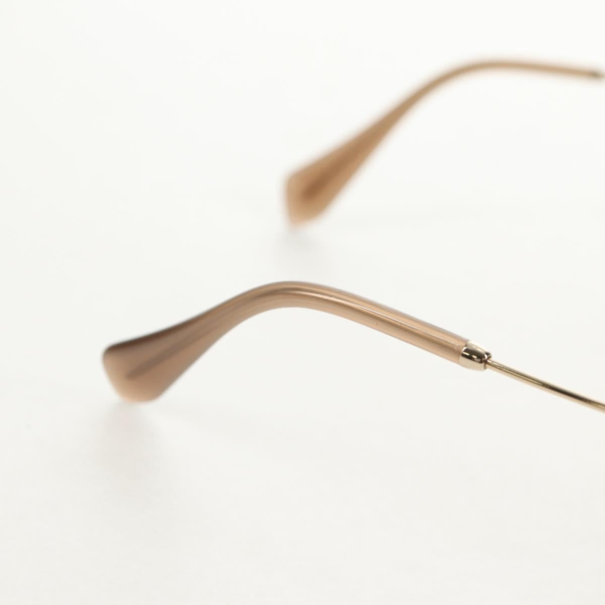 Miu Miu Sunglasses metal Beige Auth 143021M