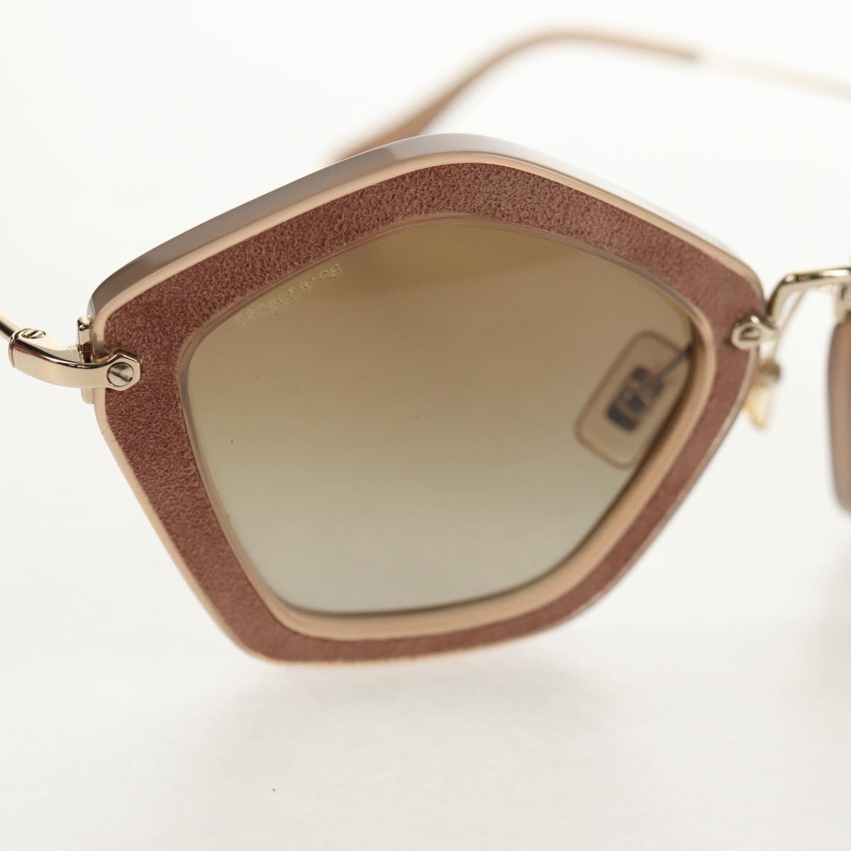 Miu Miu Sunglasses metal Beige Auth 143021M