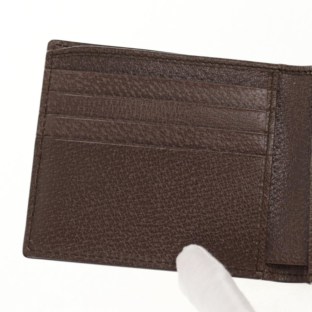 GUCCI GG Supreme Wallet PVC Beige Auth 143023M