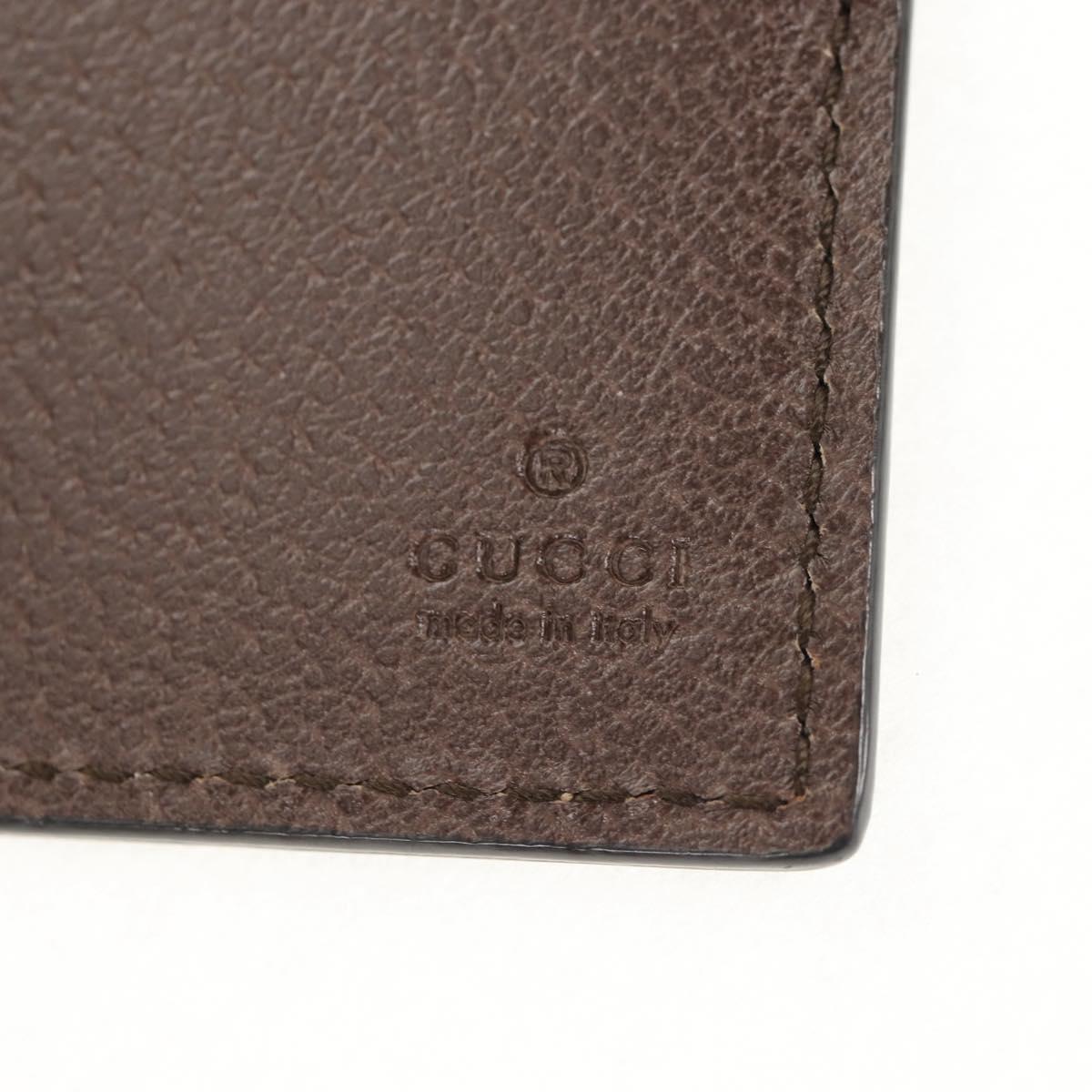 GUCCI GG Supreme Wallet PVC Beige Auth 143023M