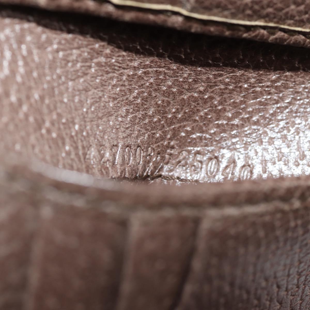 GUCCI GG Supreme Wallet PVC Beige Auth 143023M