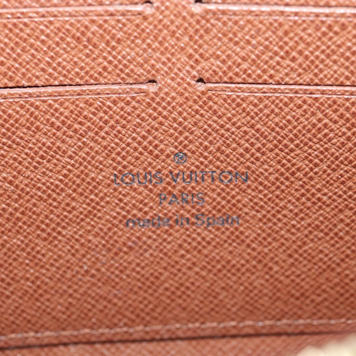 LOUIS VUITTON Monogram Rose Zippy Wallet Long Wallet M93579 LV Auth 143027V