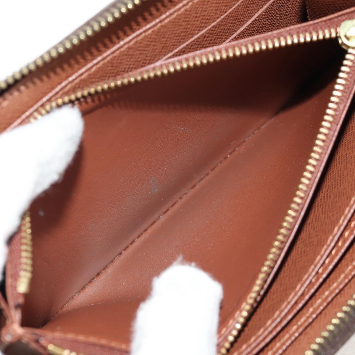 LOUIS VUITTON Monogram Rose Zippy Wallet Long Wallet M93579 LV Auth 143027V