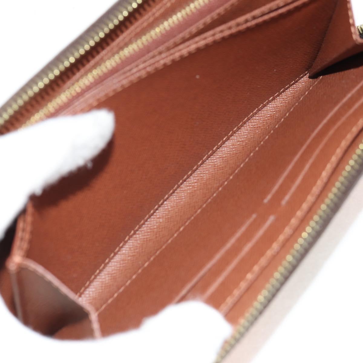 LOUIS VUITTON Monogram Rose Zippy Wallet Long Wallet M93579 LV Auth 143027V