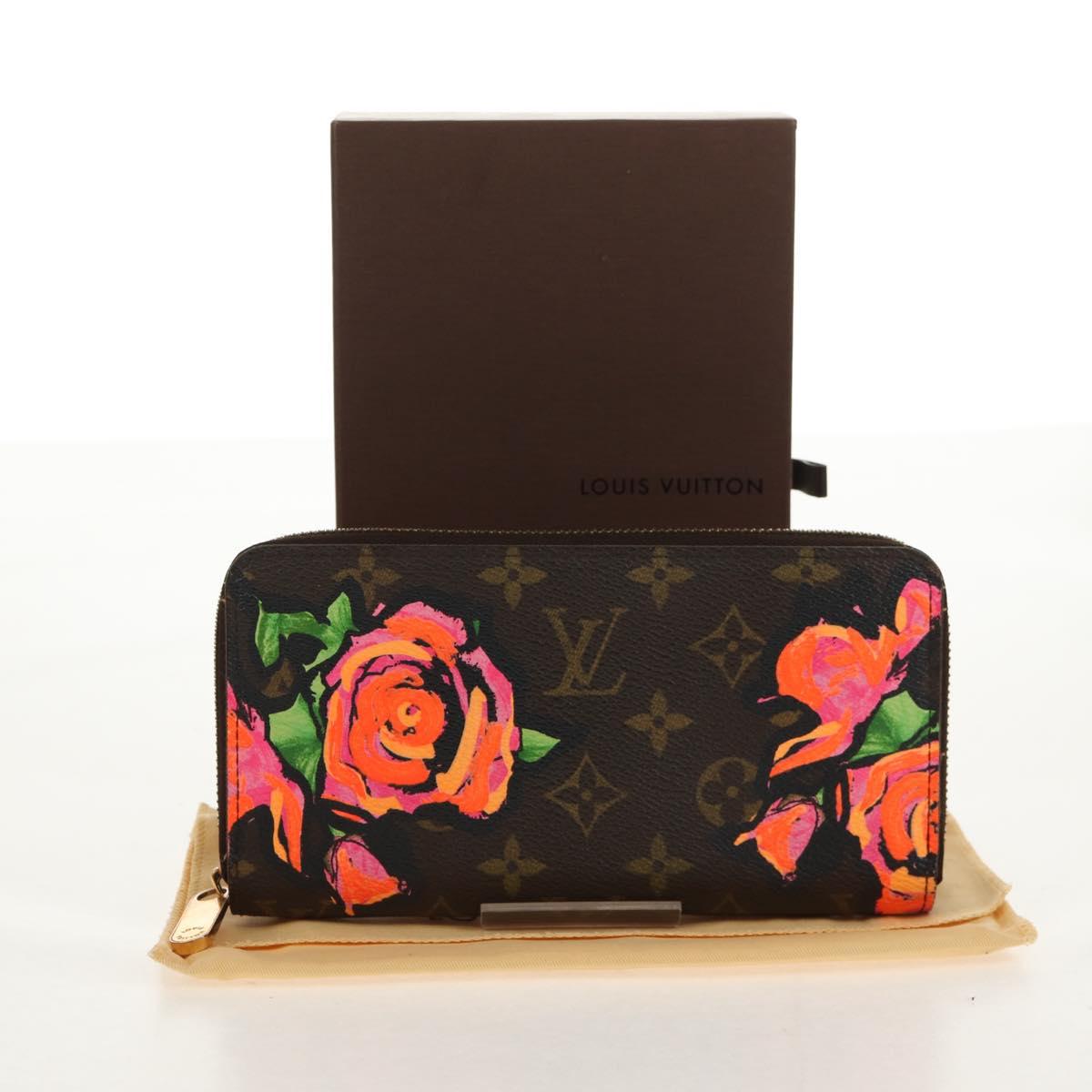 LOUIS VUITTON Monogram Rose Zippy Wallet Long Wallet M93579 LV Auth 143027V