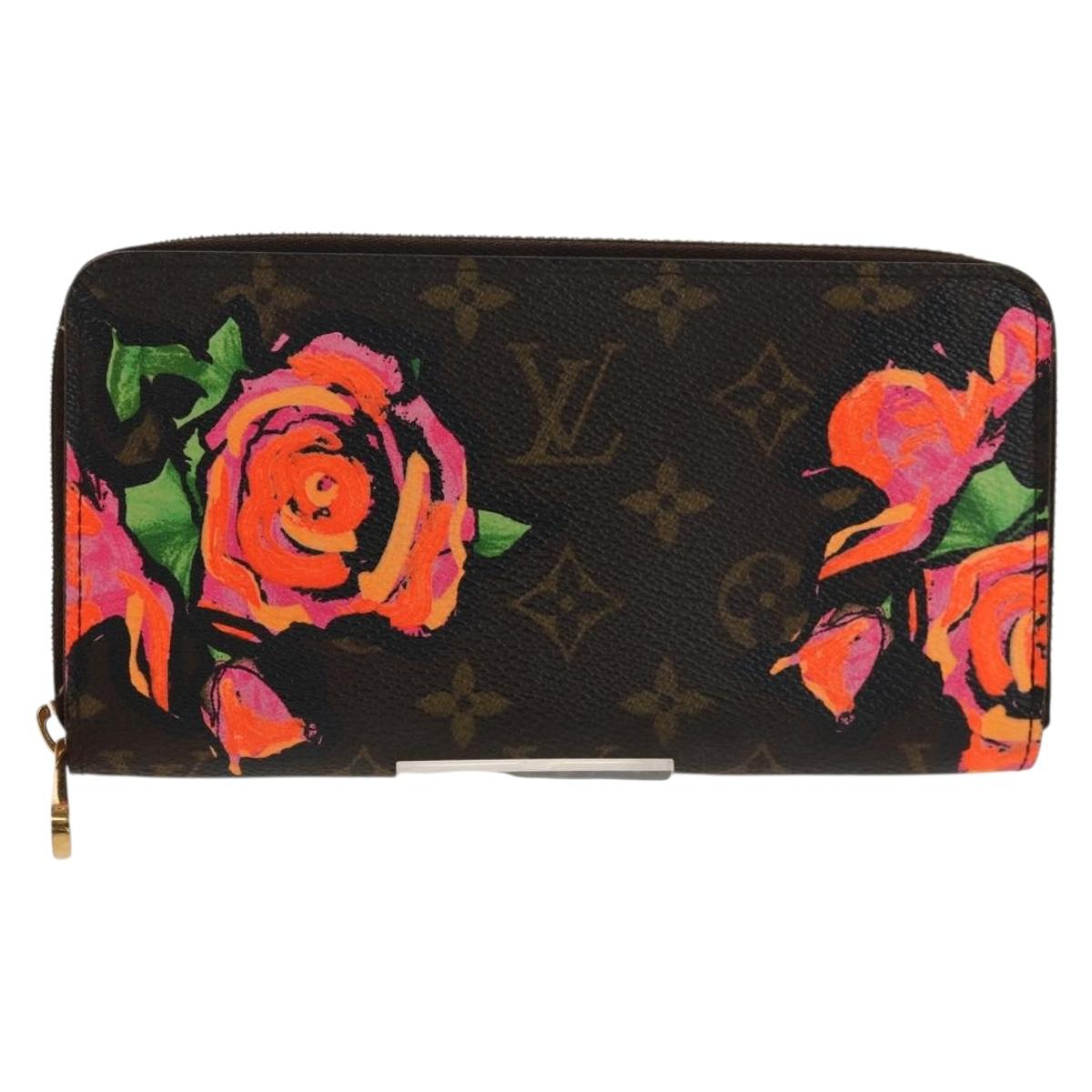 LOUIS VUITTON Monogram Rose Zippy Wallet Long Wallet M93579 LV Auth 143027V