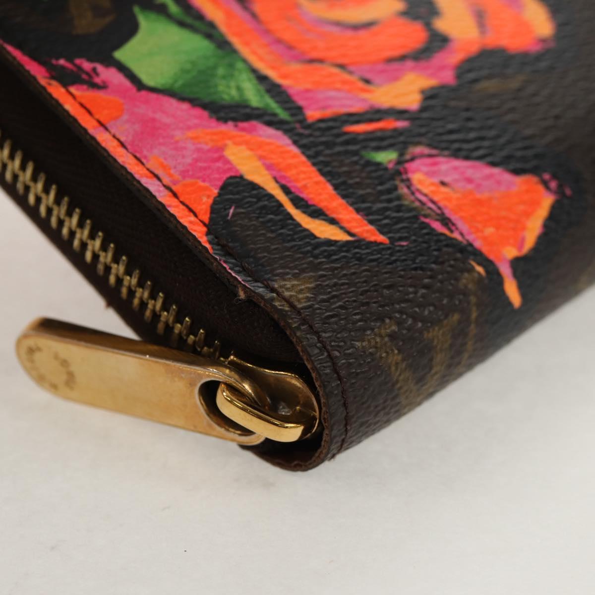 LOUIS VUITTON Monogram Rose Zippy Wallet Long Wallet M93579 LV Auth 143027V