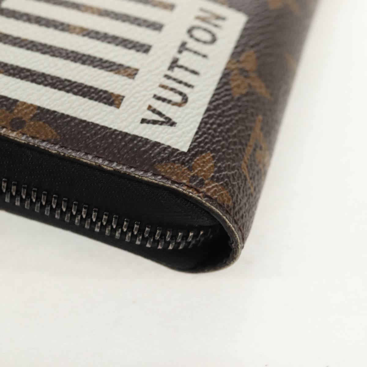 LOUIS VUITTON Monogram Logo Story Zippy Organizer Wallet M67826 LV Auth 143029V