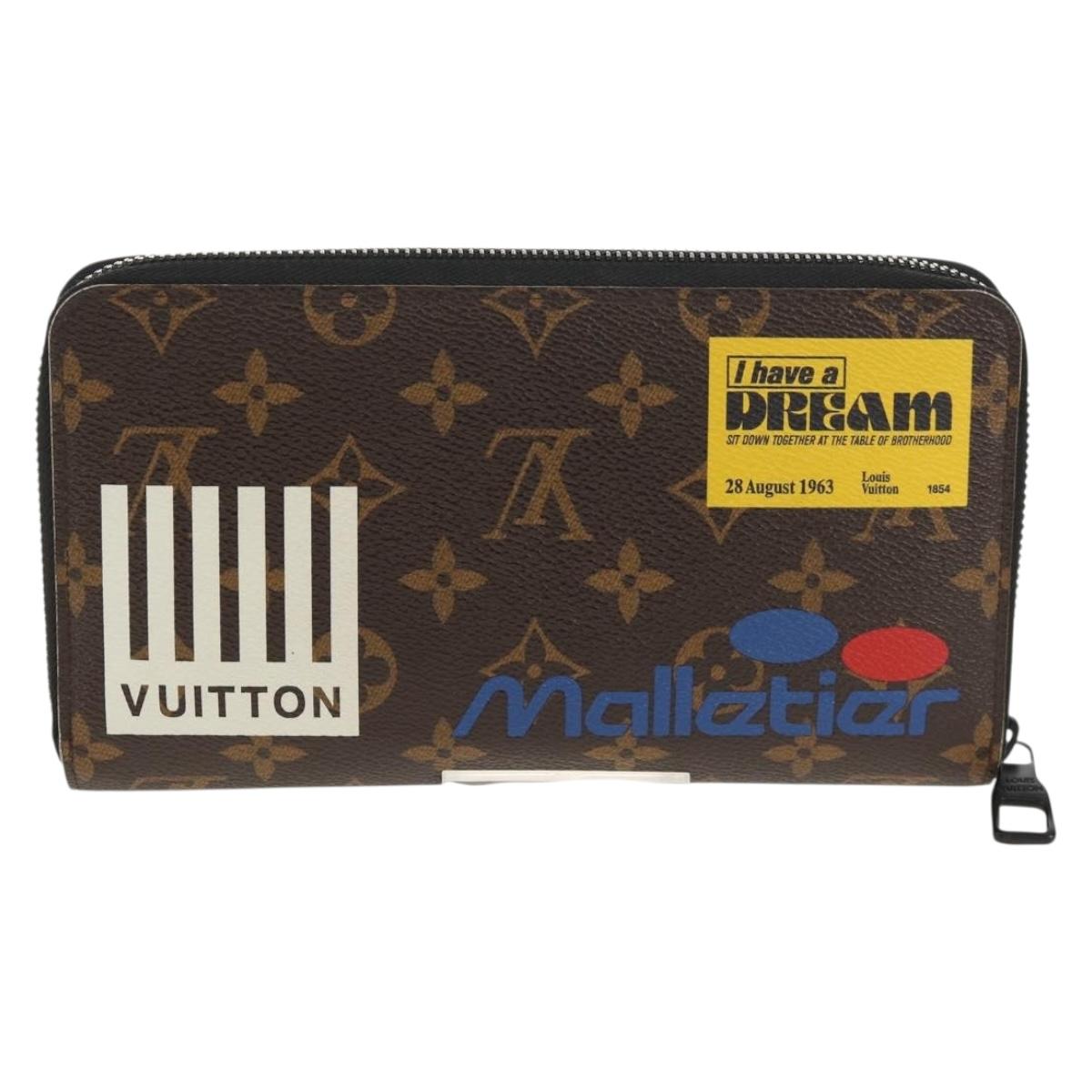 LOUIS VUITTON Monogram Logo Story Zippy Organizer Wallet M67826 LV Auth 143029V
