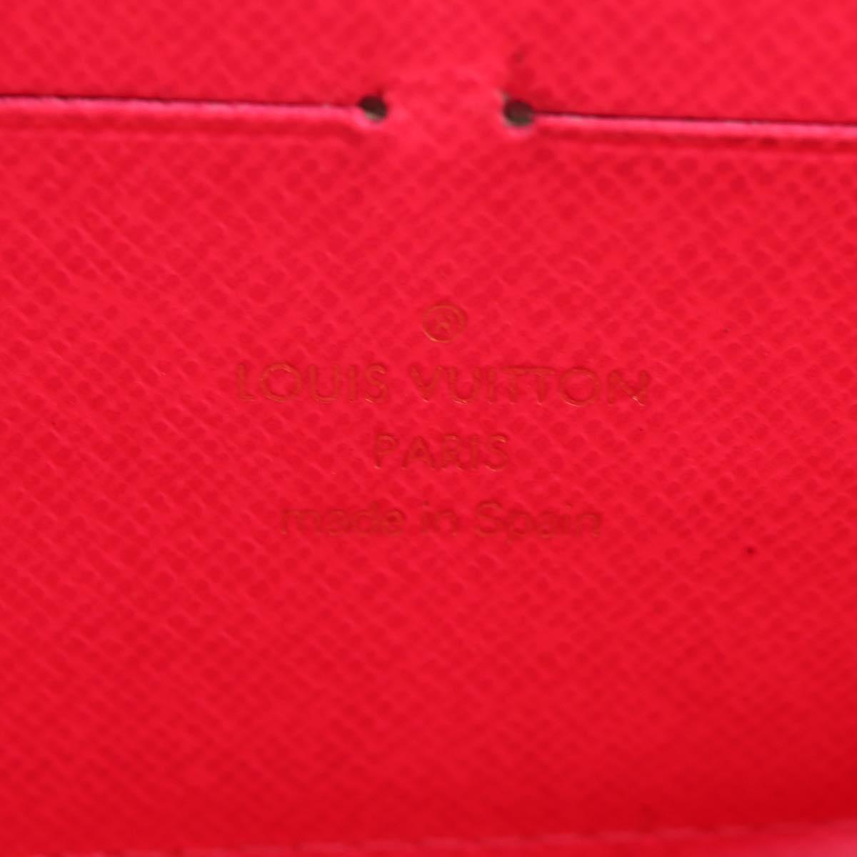 LOUIS VUITTON Monogram Graffiti Zippy Wallet Wallet Pink M93710 Auth 143030V