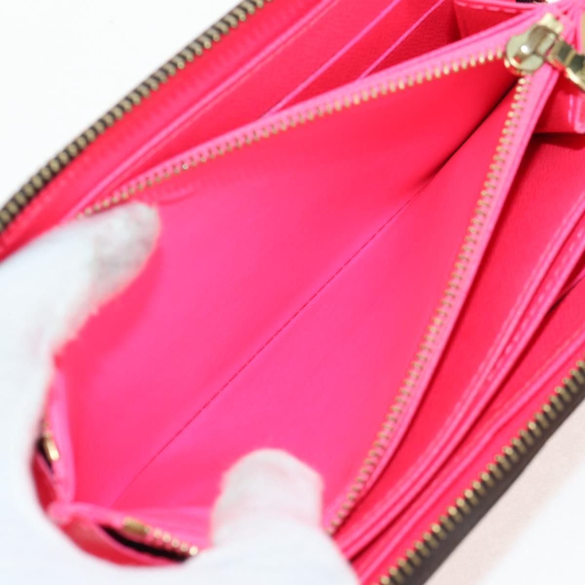 LOUIS VUITTON Monogram Graffiti Zippy Wallet Wallet Pink M93710 Auth 143030V