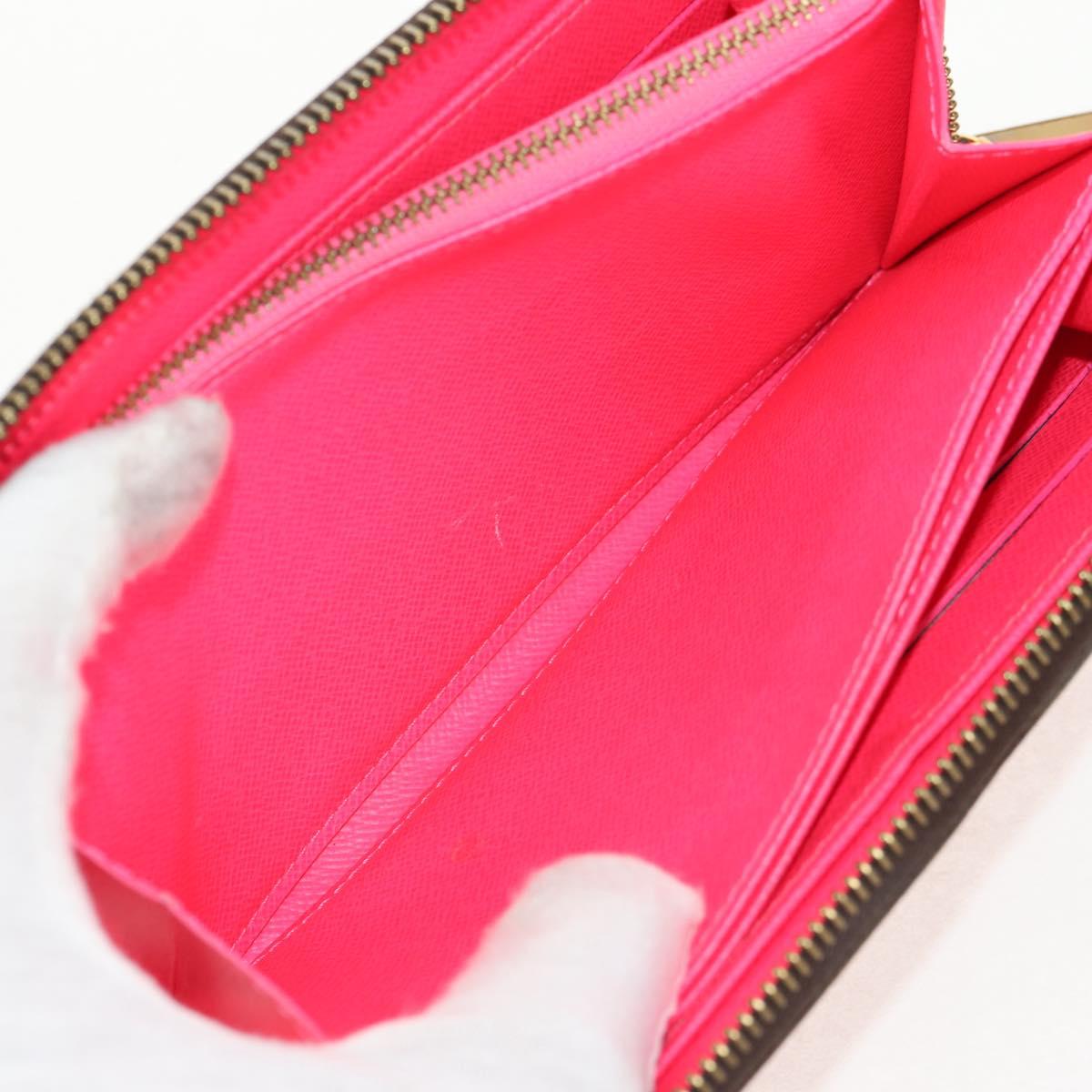 LOUIS VUITTON Monogram Graffiti Zippy Wallet Wallet Pink M93710 Auth 143030V