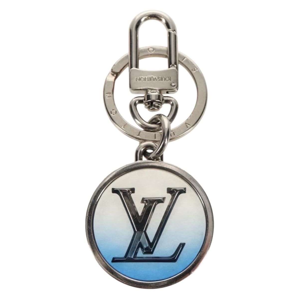 LOUIS VUITTON Porte Cles Inclusion Charm metal Silver Tone M69852 Auth 143031M