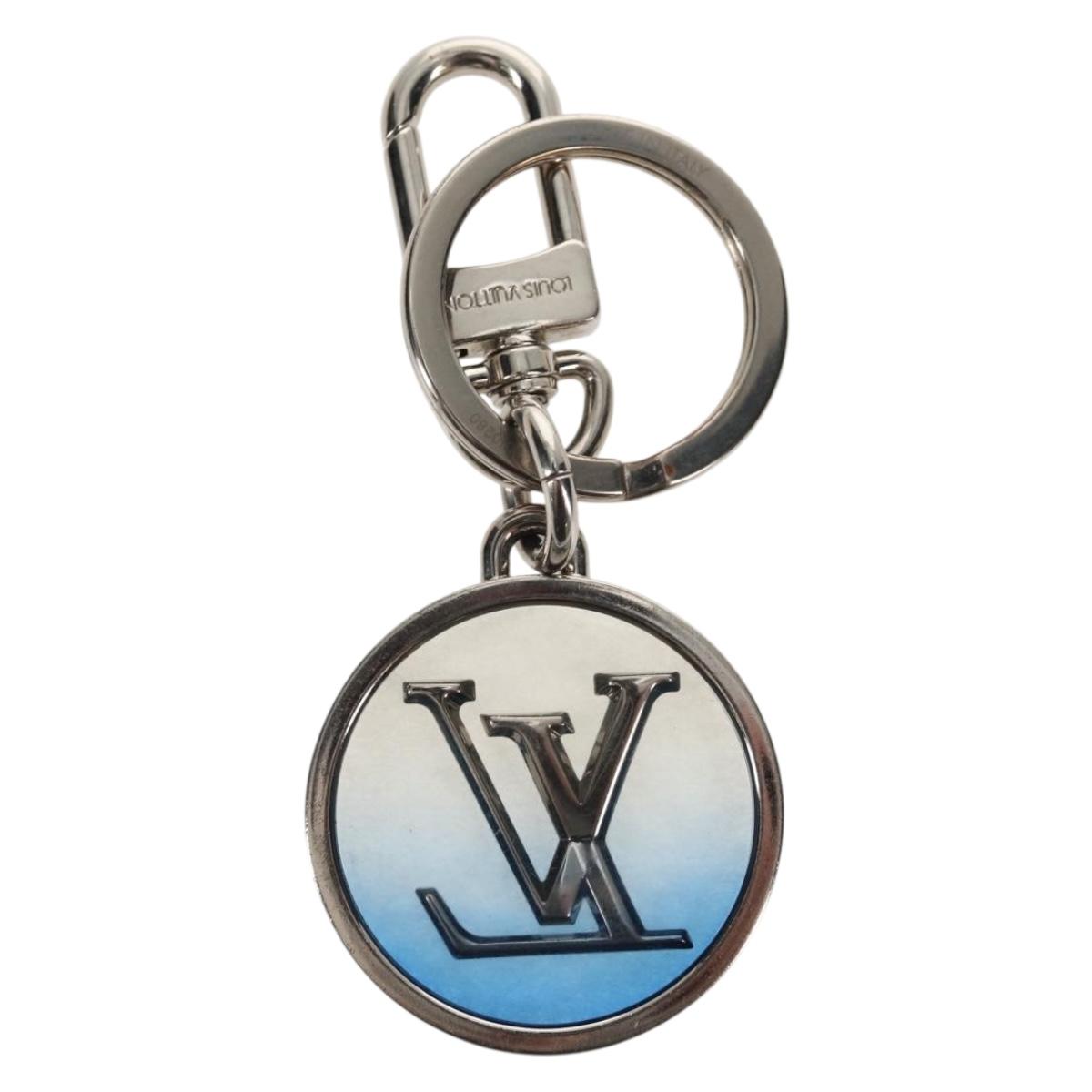 LOUIS VUITTON Porte Cles Inclusion Charm metal Silver Tone M69852 Auth 143031M