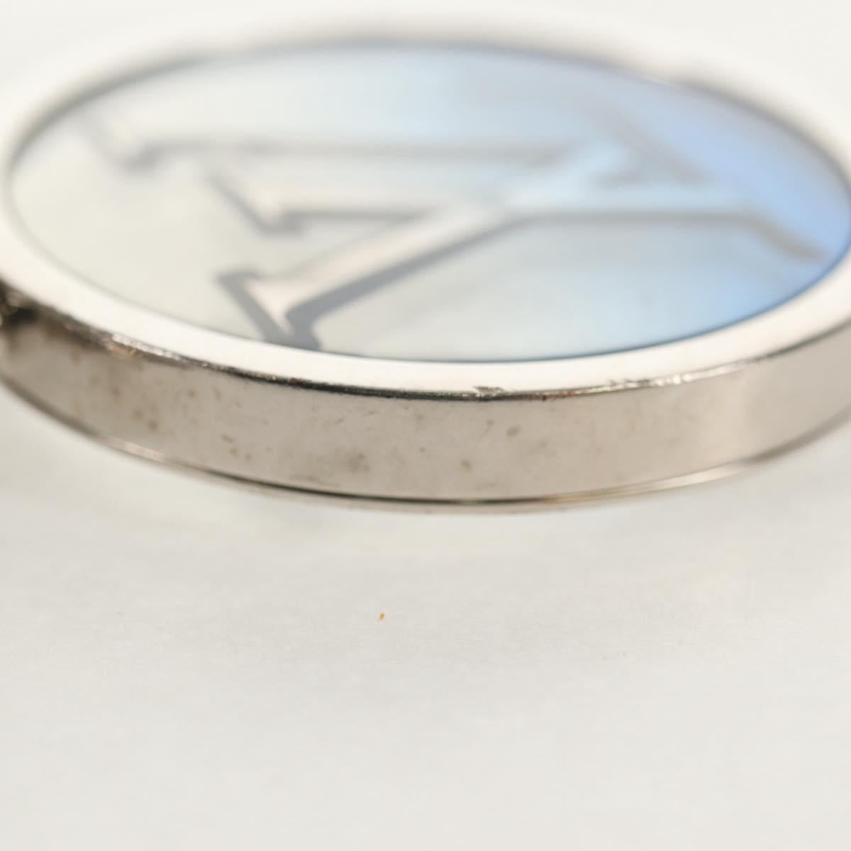 LOUIS VUITTON Porte Cles Inclusion Charm metal Silver Tone M69852 Auth 143031M