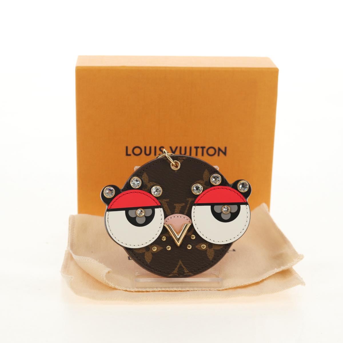 LOUIS VUITTON Monogram Porte Cles Animal Face Charm M68216 LV Auth 143032M