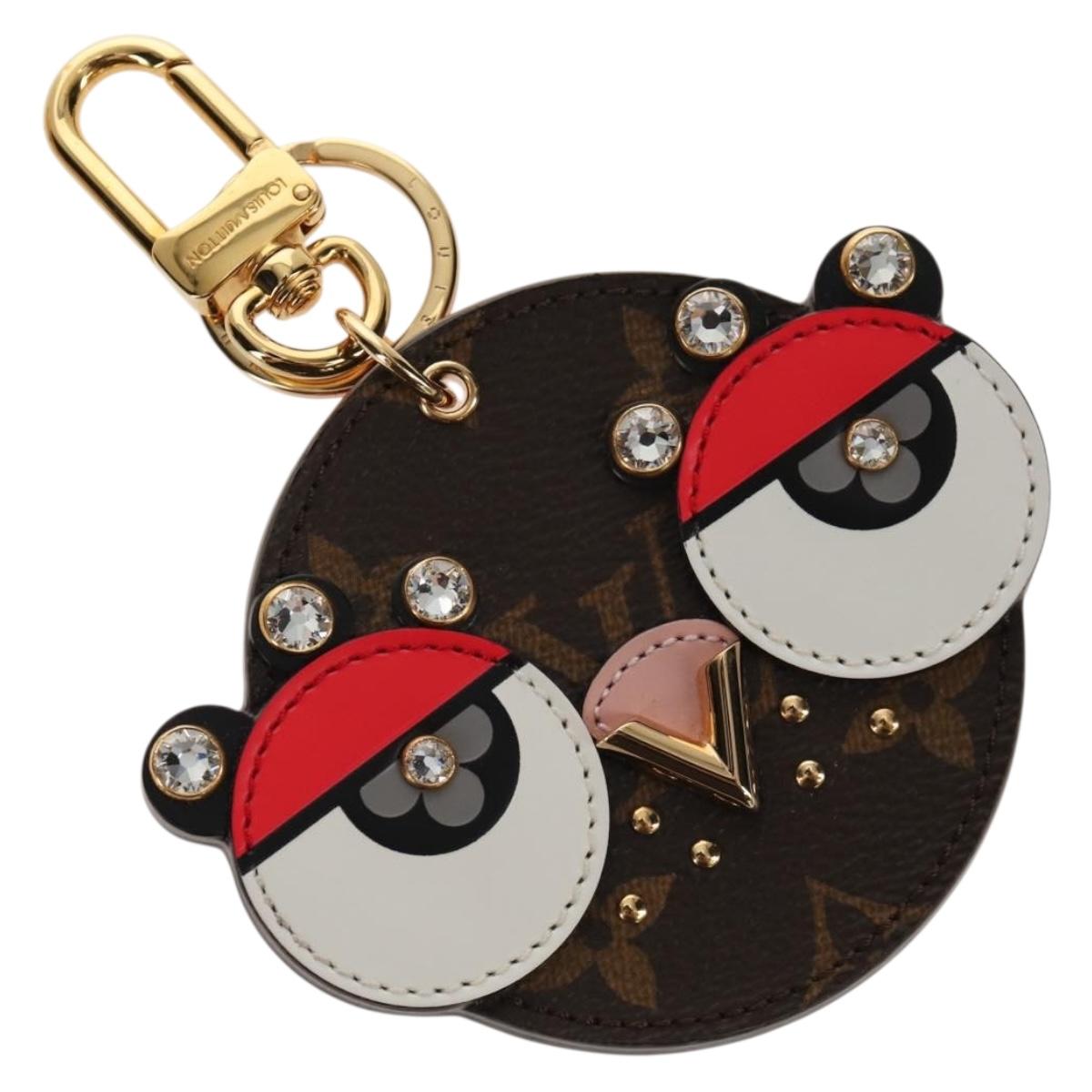 LOUIS VUITTON Monogram Porte Cles Animal Face Charm M68216 LV Auth 143032M