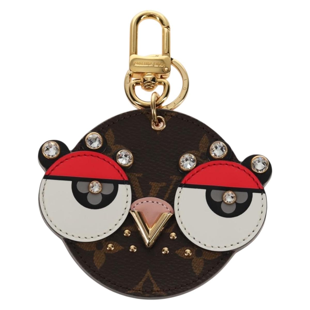 LOUIS VUITTON Monogram Porte Cles Animal Face Charm M68216 LV Auth 143032M