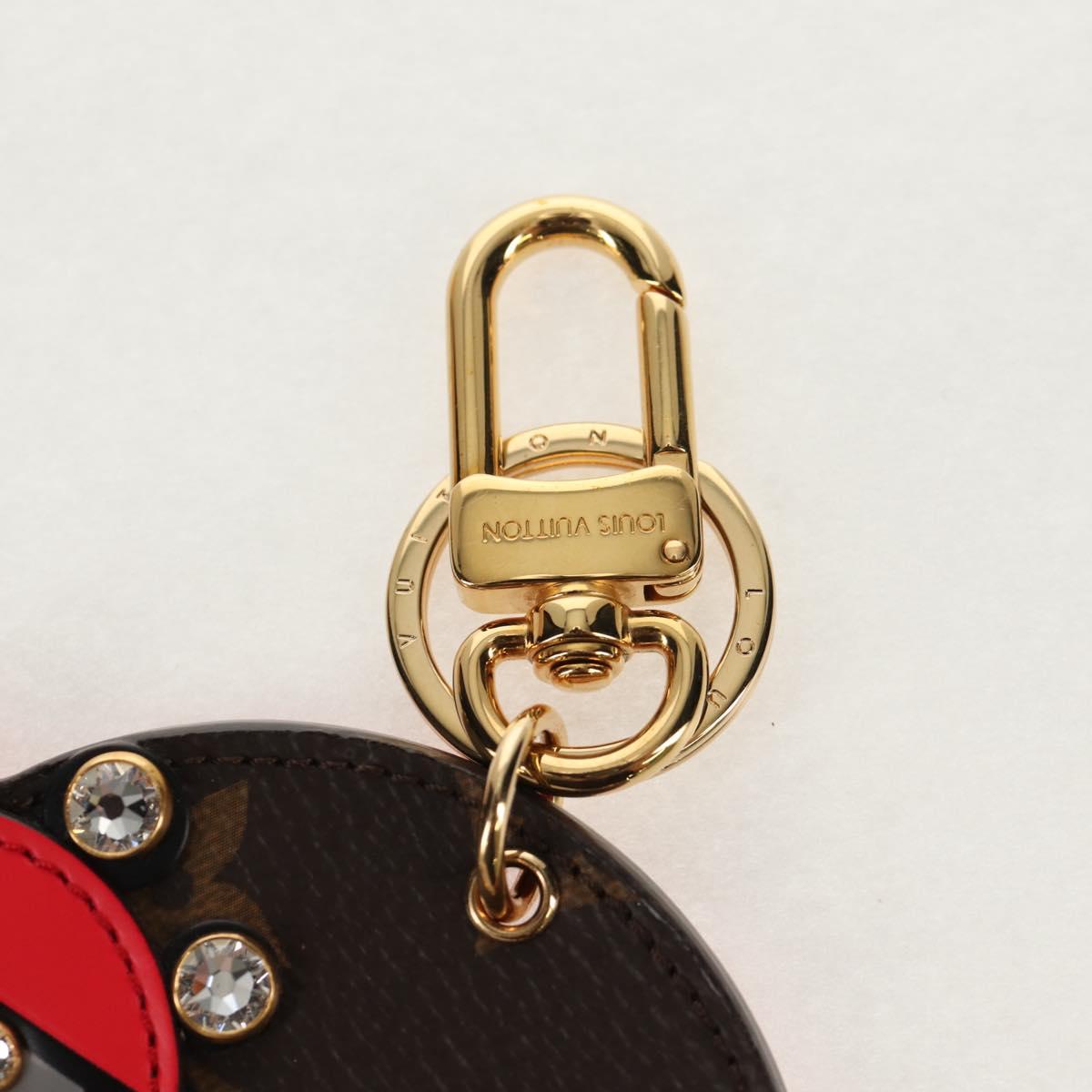 LOUIS VUITTON Monogram Porte Cles Animal Face Charm M68216 LV Auth 143032M